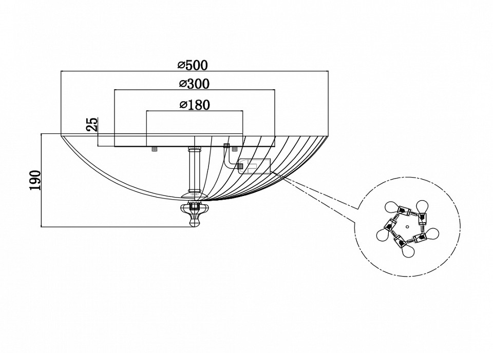 Потолочный светильник Maytoni Bonnet C809CL-05CH - 2