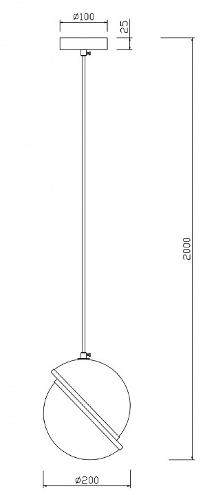 Подвесной светильник Freya Element FR5181PL-01CH - 2
