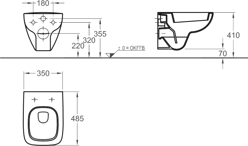 Унитаз подвесной Geberit Renova Nr.1 Comprimo New 206145 - 6