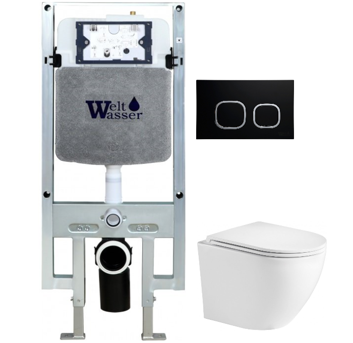 Комплект Weltwasser AMBERG 497 ST + MERZBACH 004 MT-WT + AMBERG RD-BL  10000006735 - 0