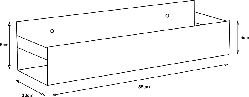 Полка подвесная Boheme Q сталь глянцевый 10965-SGM - 1