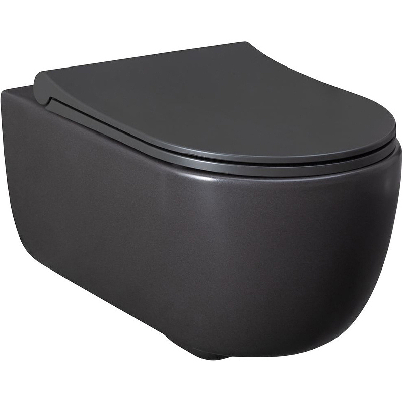Чаша для подвесного унитаза Allen Brau Priority без сиденья антрацит  4.31001.AN - 4
