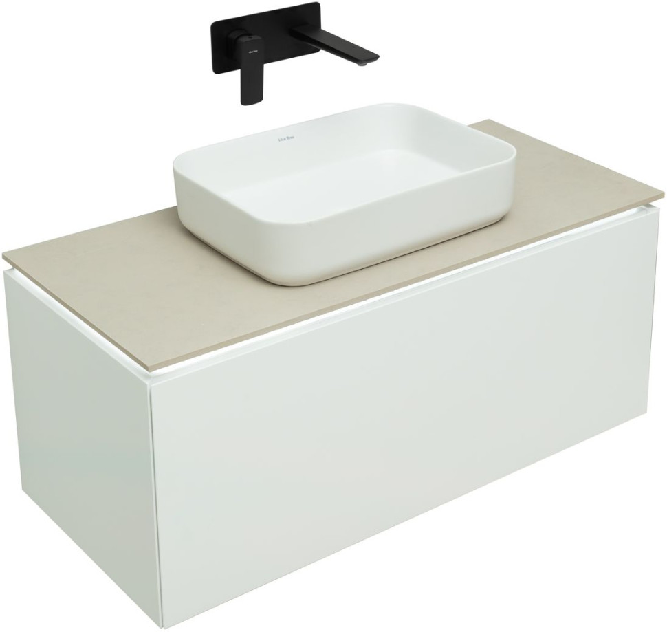 Тумба под раковину Allen Brau Infinity 100 белый матовый 1.21004.WM - 7
