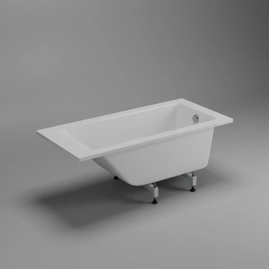 Ванна из литьевого мрамора Delice Diapason 160х70 белый DLR330004 - 1