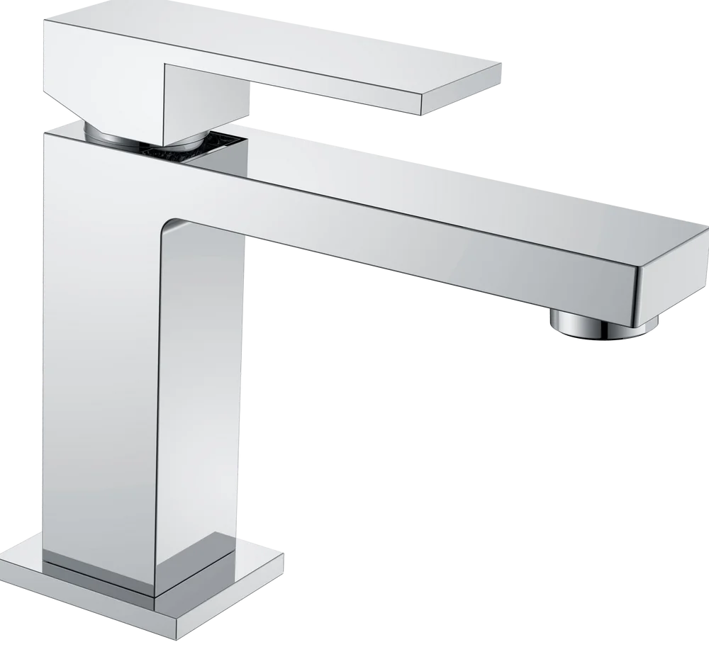 Смеситель для раковины Boheme Qubic хром глянцевый 471-CR - 0