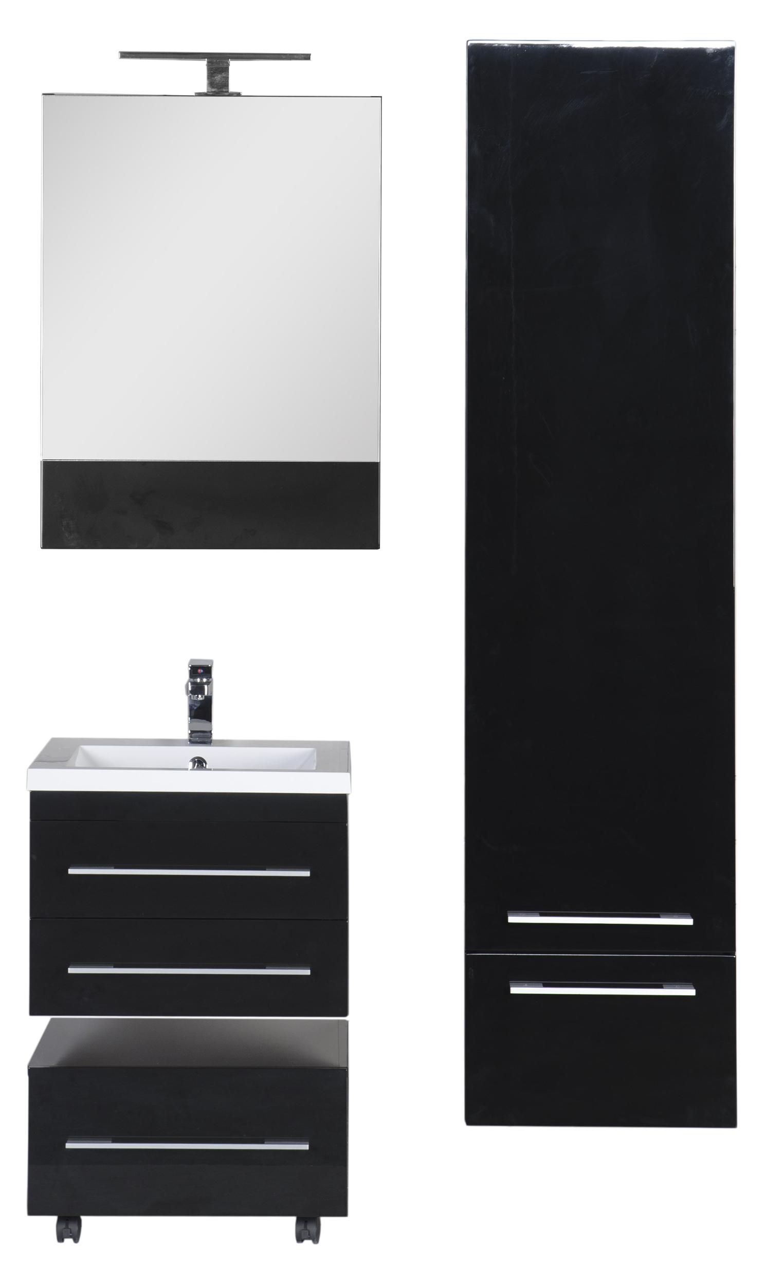 Тумба Aquanet Нота 58 подкатная, черная 00170731 - 15