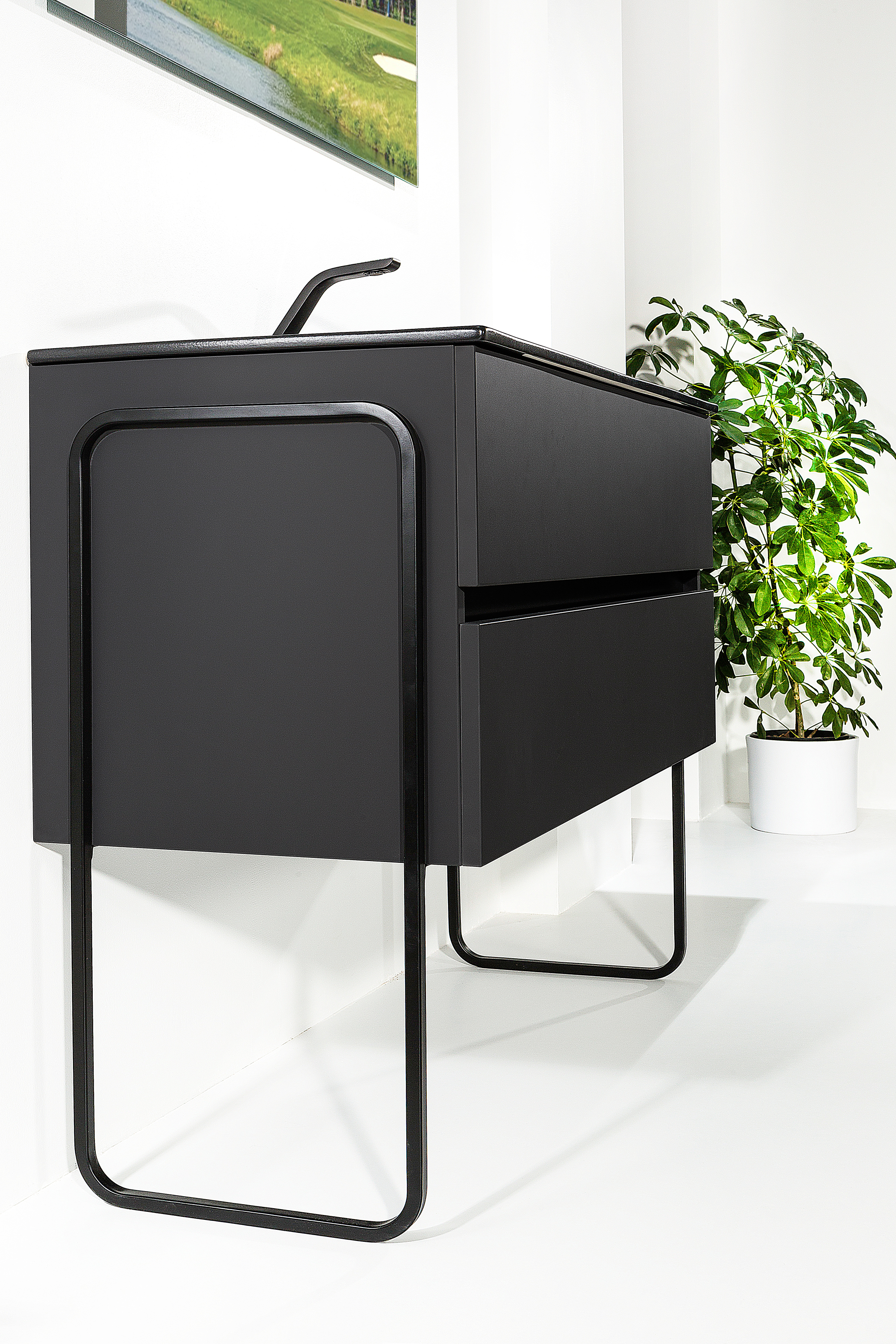 Тумба под раковину Armadi Art Vallessi 100 черный матовый 837-100-A mat - 1