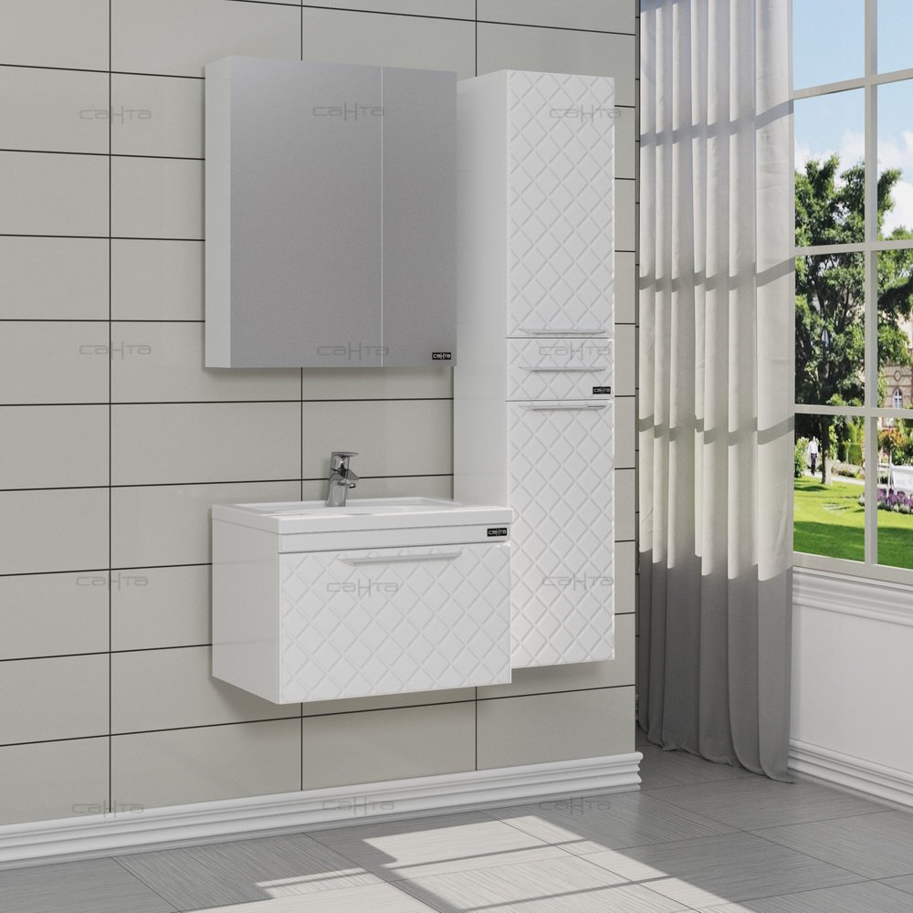 Зеркало-шкаф Санта Стандарт 57 см  113004 - 4