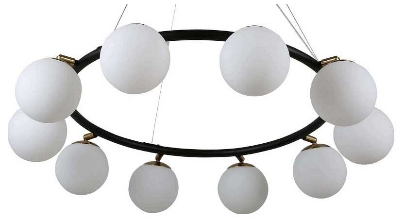 Подвесная люстра LUMINA DECO Modica LDP 6032-10 BK+MD - 0