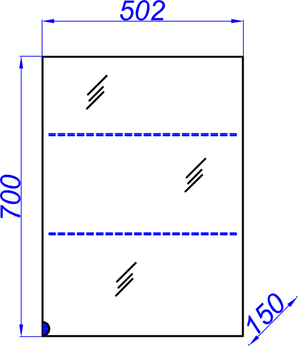 Мебель для ванной Aqwella Allegro 50 с 1 ящиком - 8