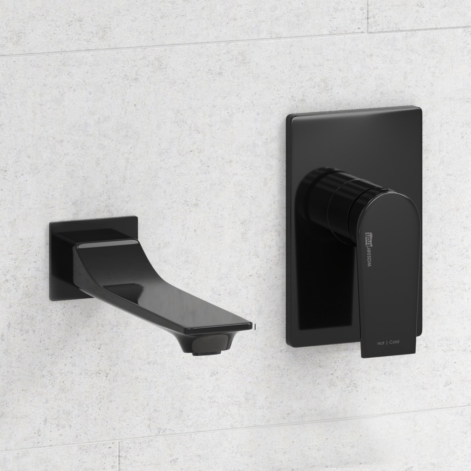 Смеситель для раковины Wasserkraft Glan черный A66553 - 1