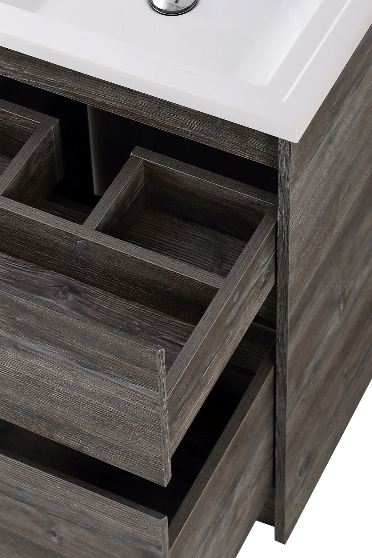 Тумба с раковиной Belbagno Kraft 120 темное дерево - 9