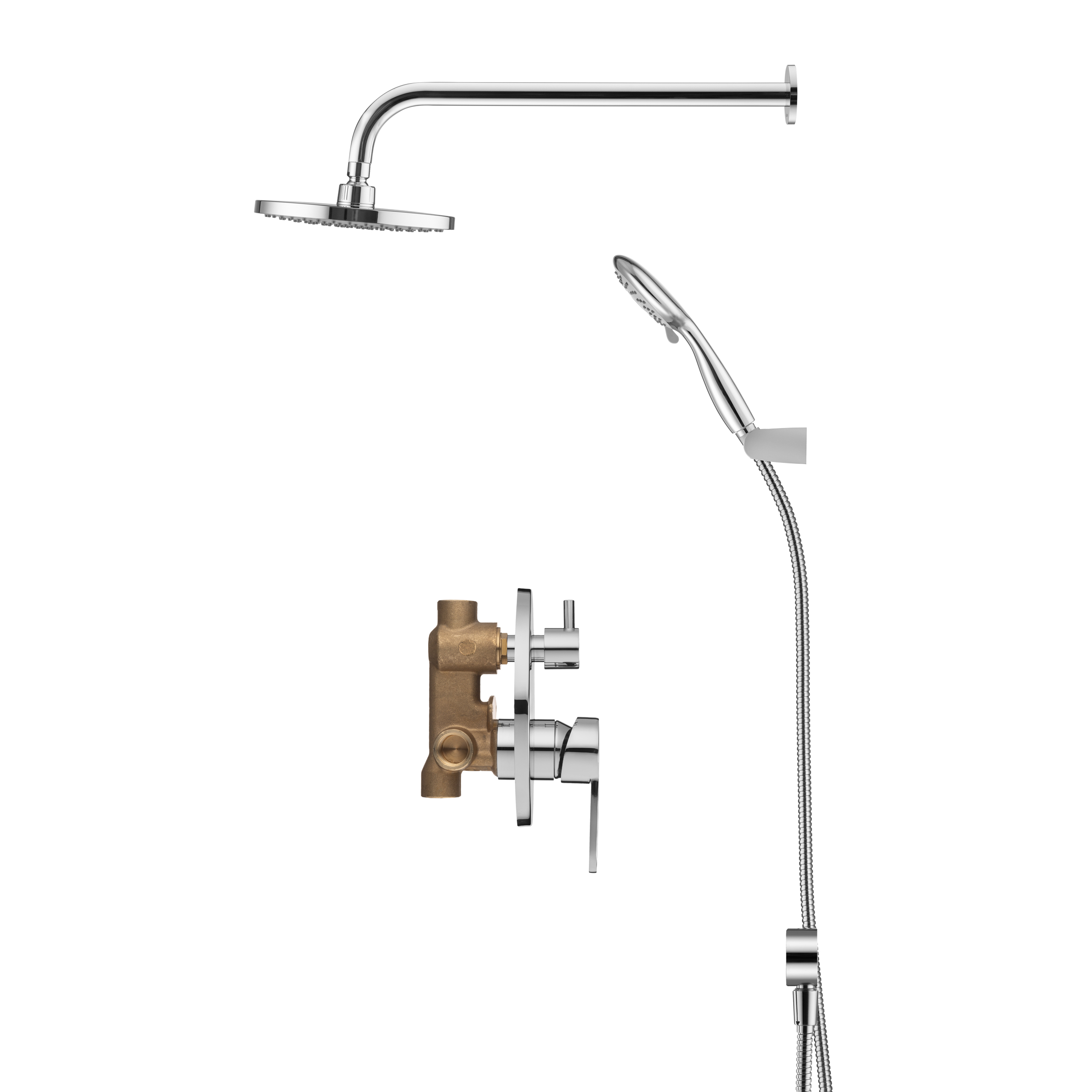 Swedbe Platta Душевой комплект со встроенным смесителем и верхним душем 5538 - 1