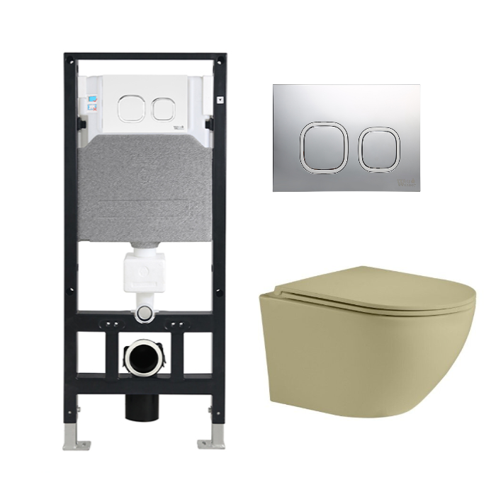 Комплект Weltwasser AMBERG 506 + MERZBACH 004 MT-GN + AMBERG RD-CR  10000006816 - 7