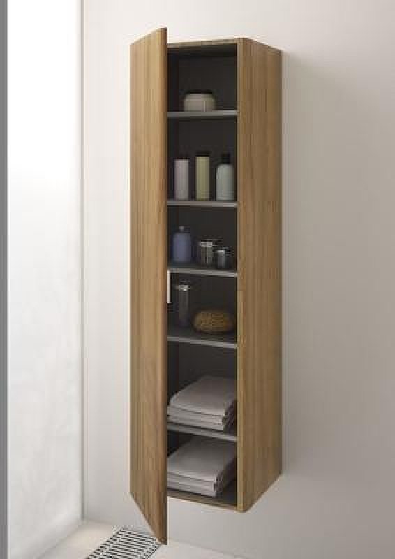 Шкаф-пенал VitrA Nest 45 левый дерево натуральное 56187 - 1