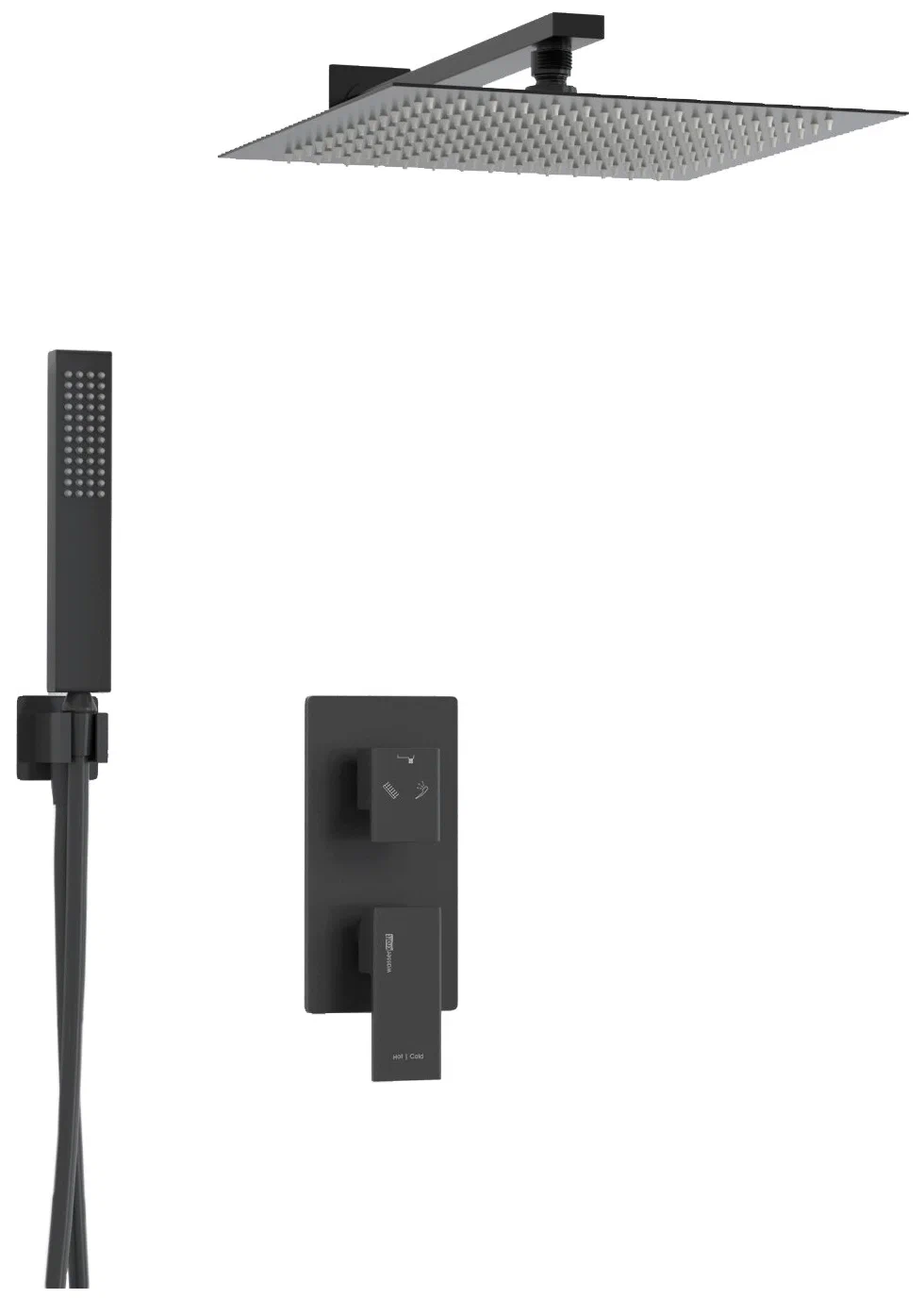 Душевой комплект WasserKraft Abens чёрный матовый A16162 - 0