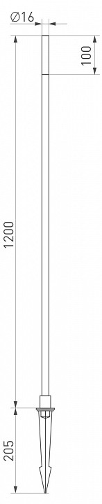 Ландшафтный светодиодный светильник Arlight KT-Canna-L1200-1W Warm3000 034164 - 2