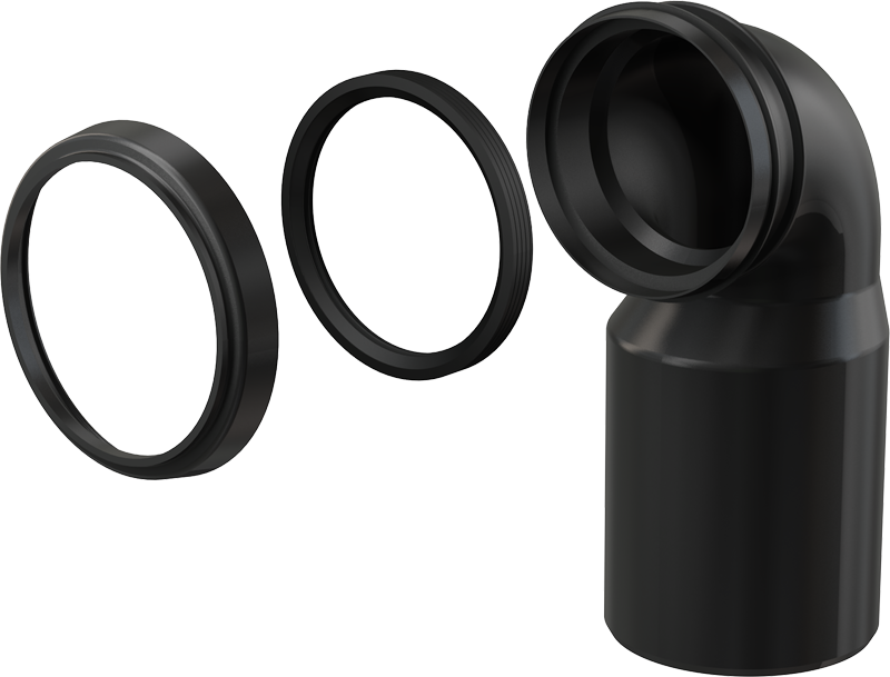 M906 Колено стока комплект 90/110 - 0