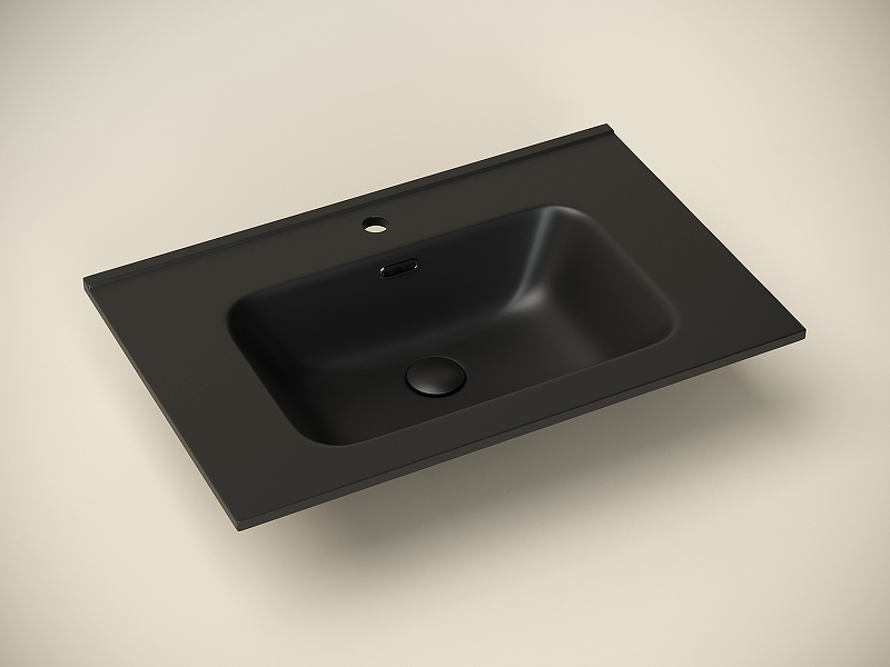 Накладная раковина Ceramica Nova Element 71х46 черная матовая CN7007MB - 1