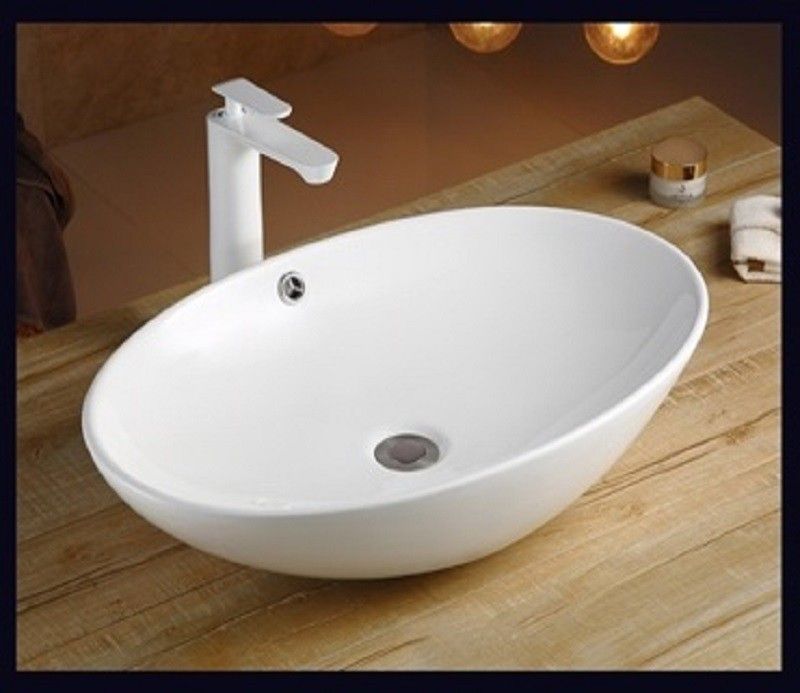 Раковина накладная Ceramalux N белый  D1104 - 1