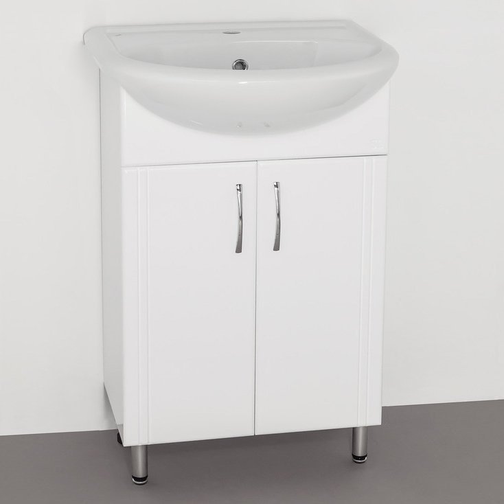 Мебель для ванной Style Line Эко Стандарт №9 55 белая - 1