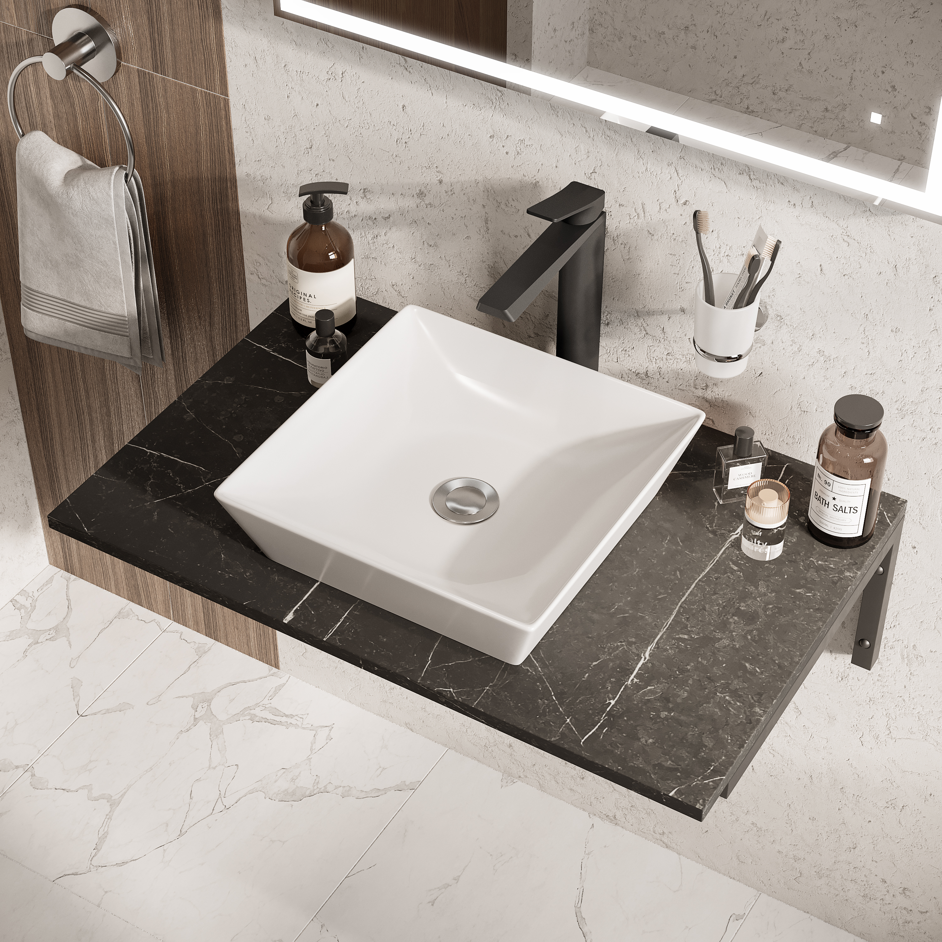 Раковина STWORKI накладная 40 3040-KL - 1