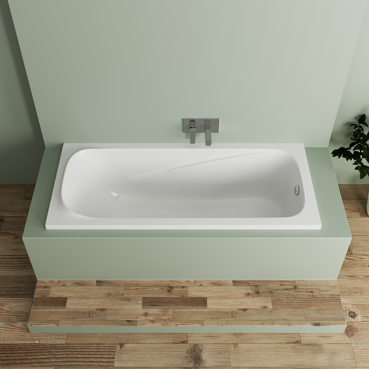 Ванна из литьевого мрамора Delice Triumph 170х75 белый DLR330011 - 2