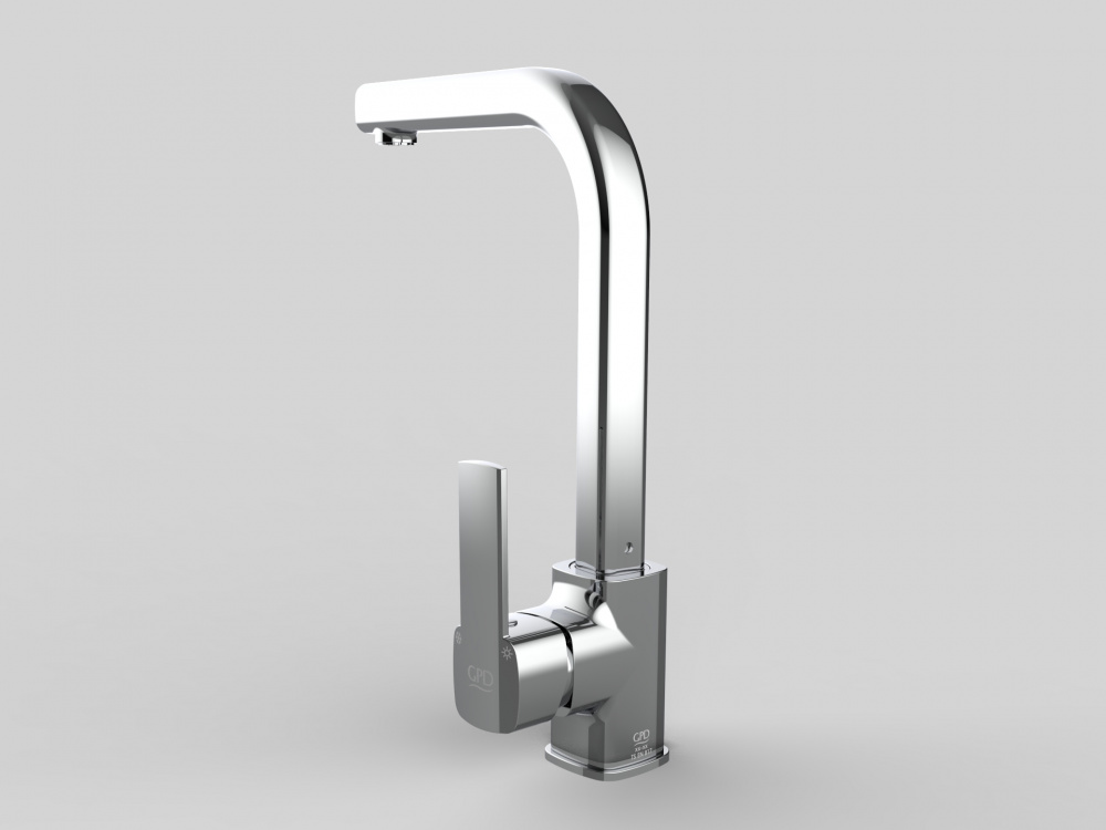 Смеситель для кухни GPD Pedra хром MTE160 - 9