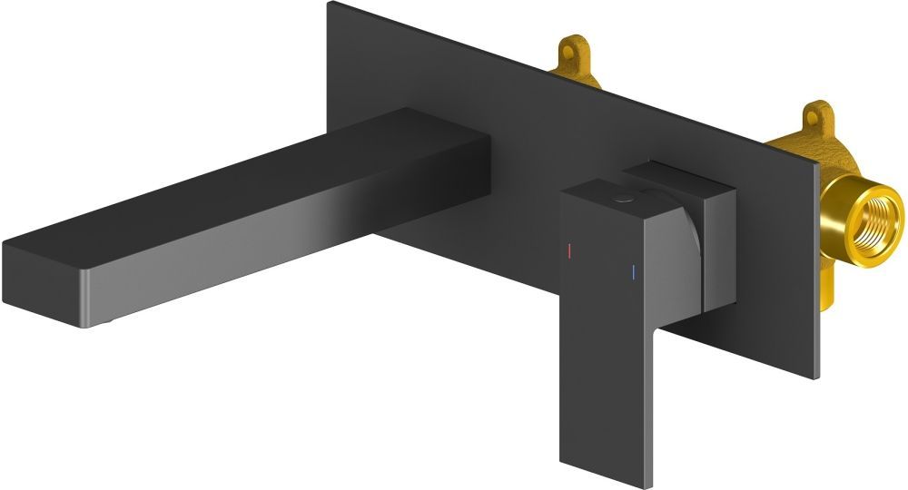 Смеситель для раковины встроенный Timo Selene 2071/03SM черный - 0