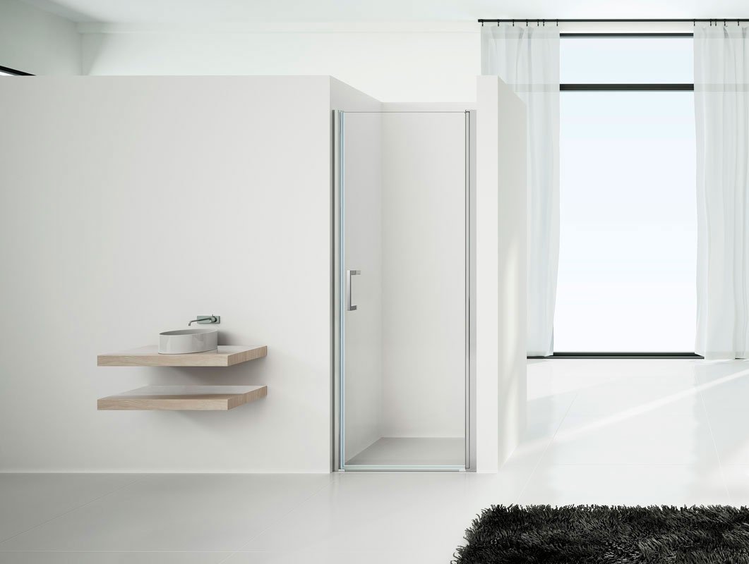 Душевая дверь в нишу Vincea Orta VPP-1O700CL 70 см, стекло прозрачное, хром - 1