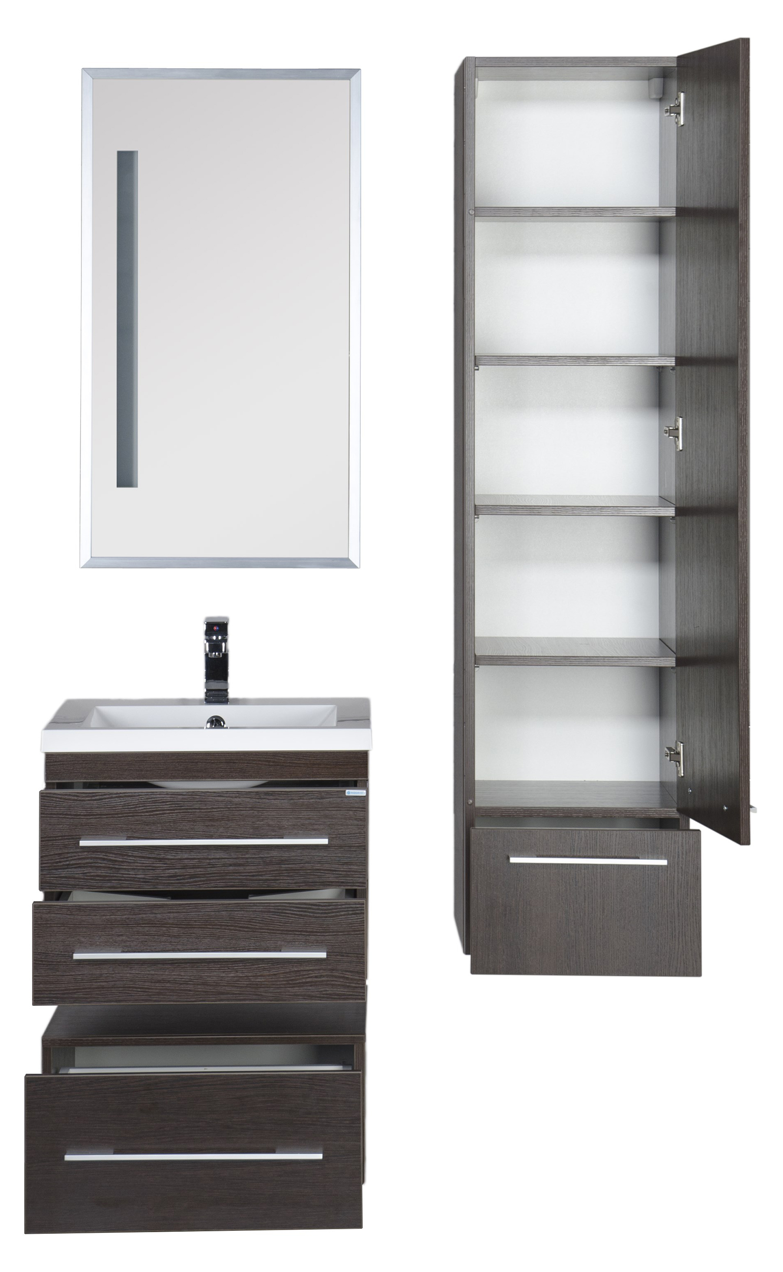 Тумба Aquanet Нота 58 подкатная венге 00170744 - 30