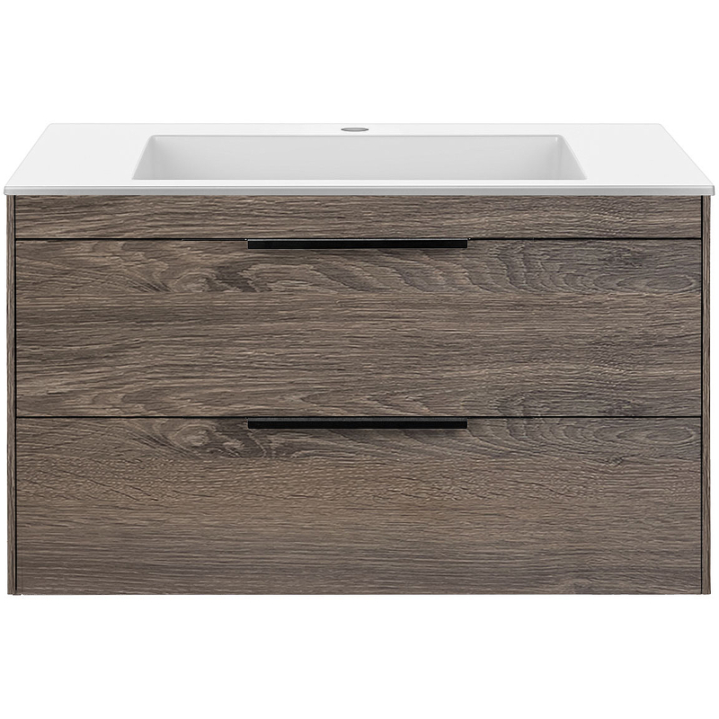 Тумба под раковину Vincea Chiara 80 темное дерево VMC-2C2800RO - 0
