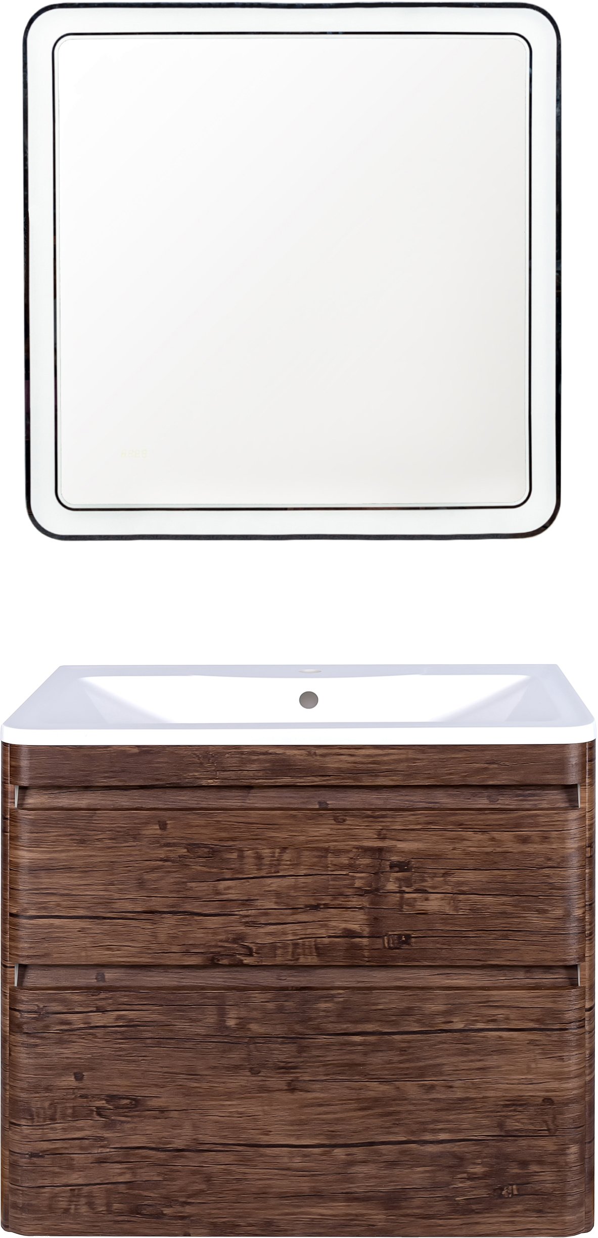 Тумба для комплекта Style Line Атлантика 90 Люкс Plus, подвесная, старое дерево СС-00002209 - 2