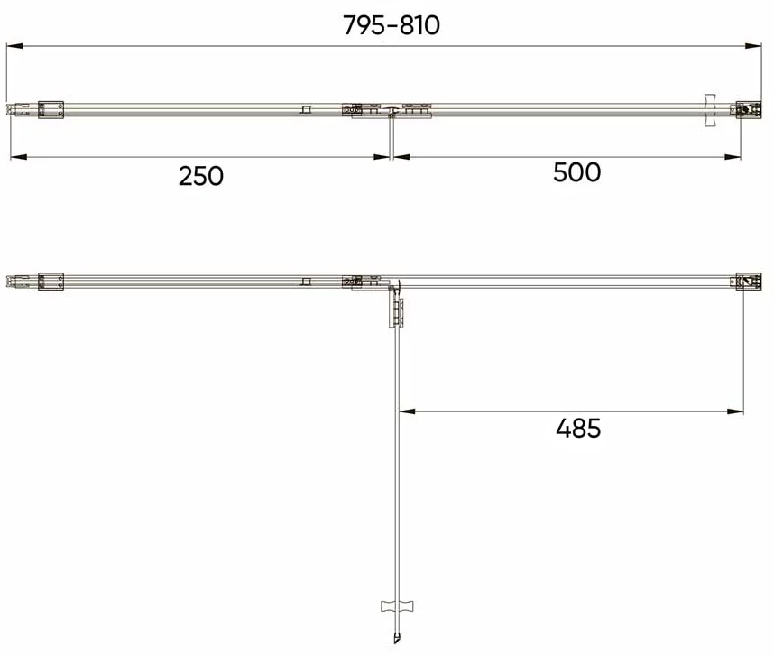 Душевая дверь Veconi Vianno 80, хром  VN73-80-01-C4 - 1