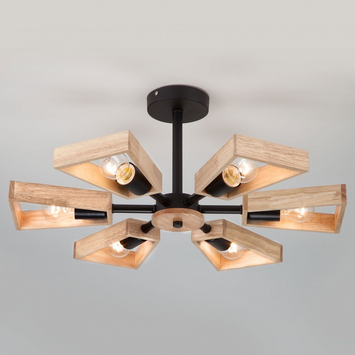 Потолочная люстра Eurosvet 70056 70056/6 черный - 0