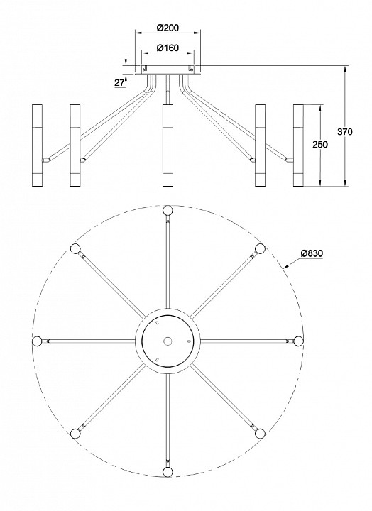 Потолочная люстра Maytoni Vigo MOD620CL-16B - 3