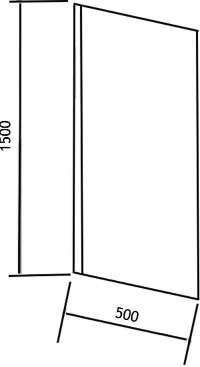 Шторка на ванну STWORKI Стокгольм GV-861 MT 50х150 см, профиль хром матовый 3GW239TTKK000 - 4