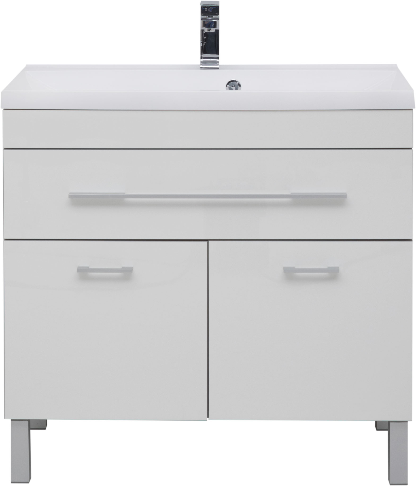 Мебель для ванной Aquanet Верона 90 белая, 1 ящик, 2 двери - 3
