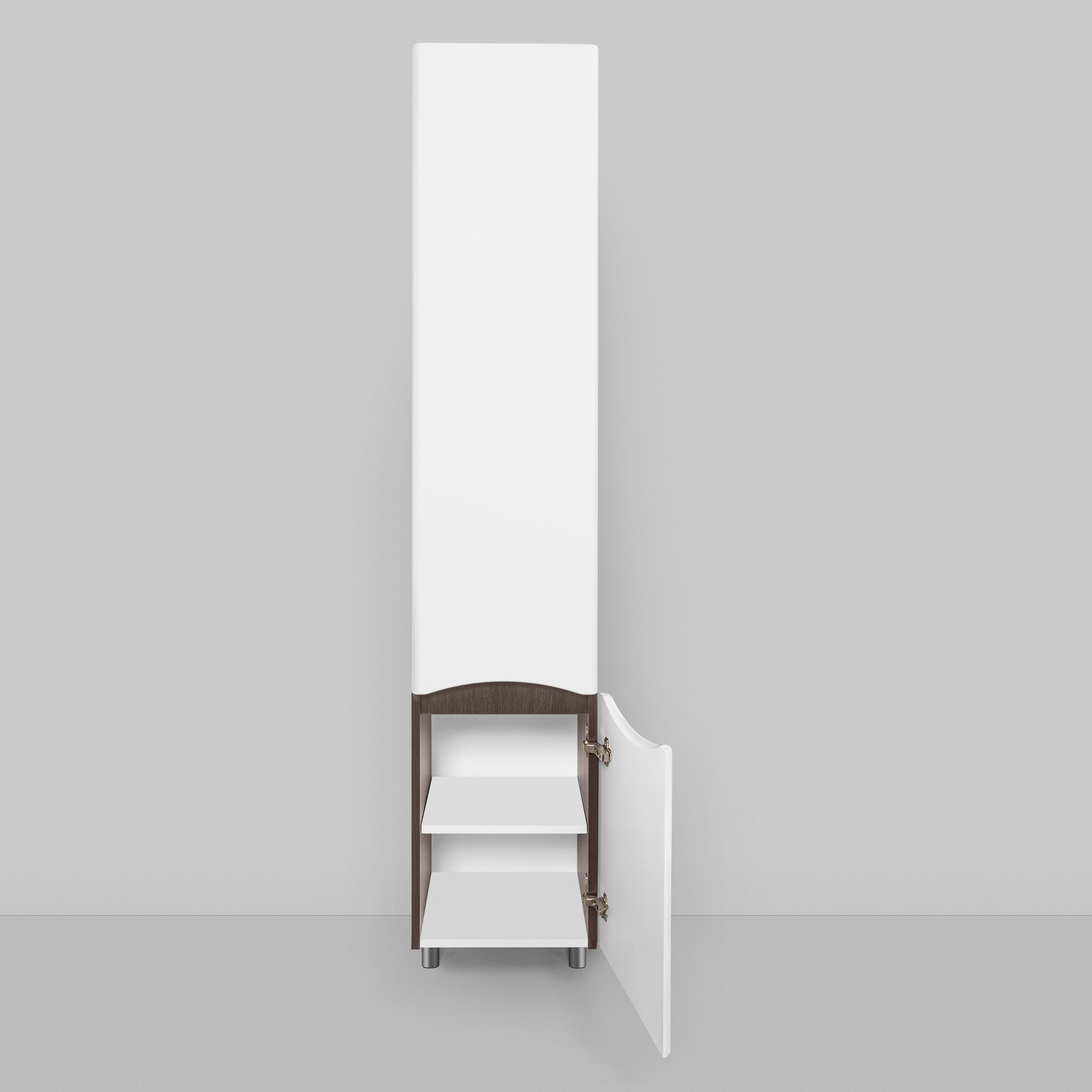 Шкаф-пенал AM.PM Like 35 R напольный, белый глянец, венге M80CSR0356VF - 6