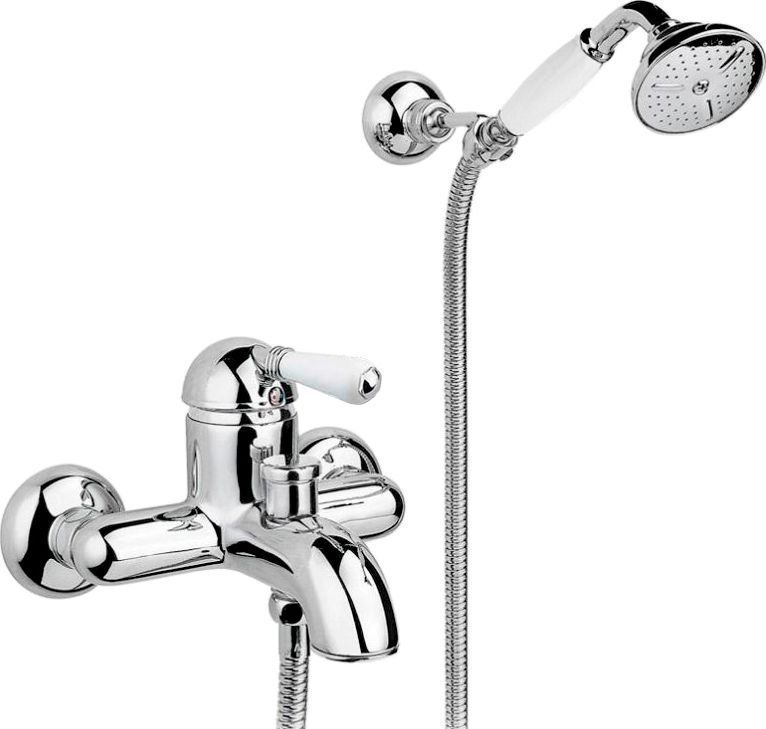 Смеситель для ванны Nicolazzi Mont Blanc белый, хром  3401CR76 - 0