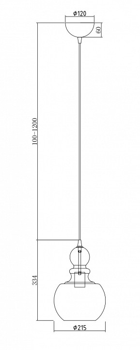 Подвесной светильник Maytoni Tone P003PL-01BZ - 3