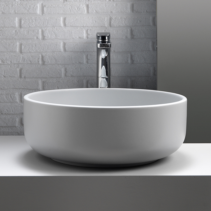Kerasan Ciotola Раковина накладная С2 D46см, H17 см, без отв под смес, без перелива , цвет: белый матовый 430230 - 0