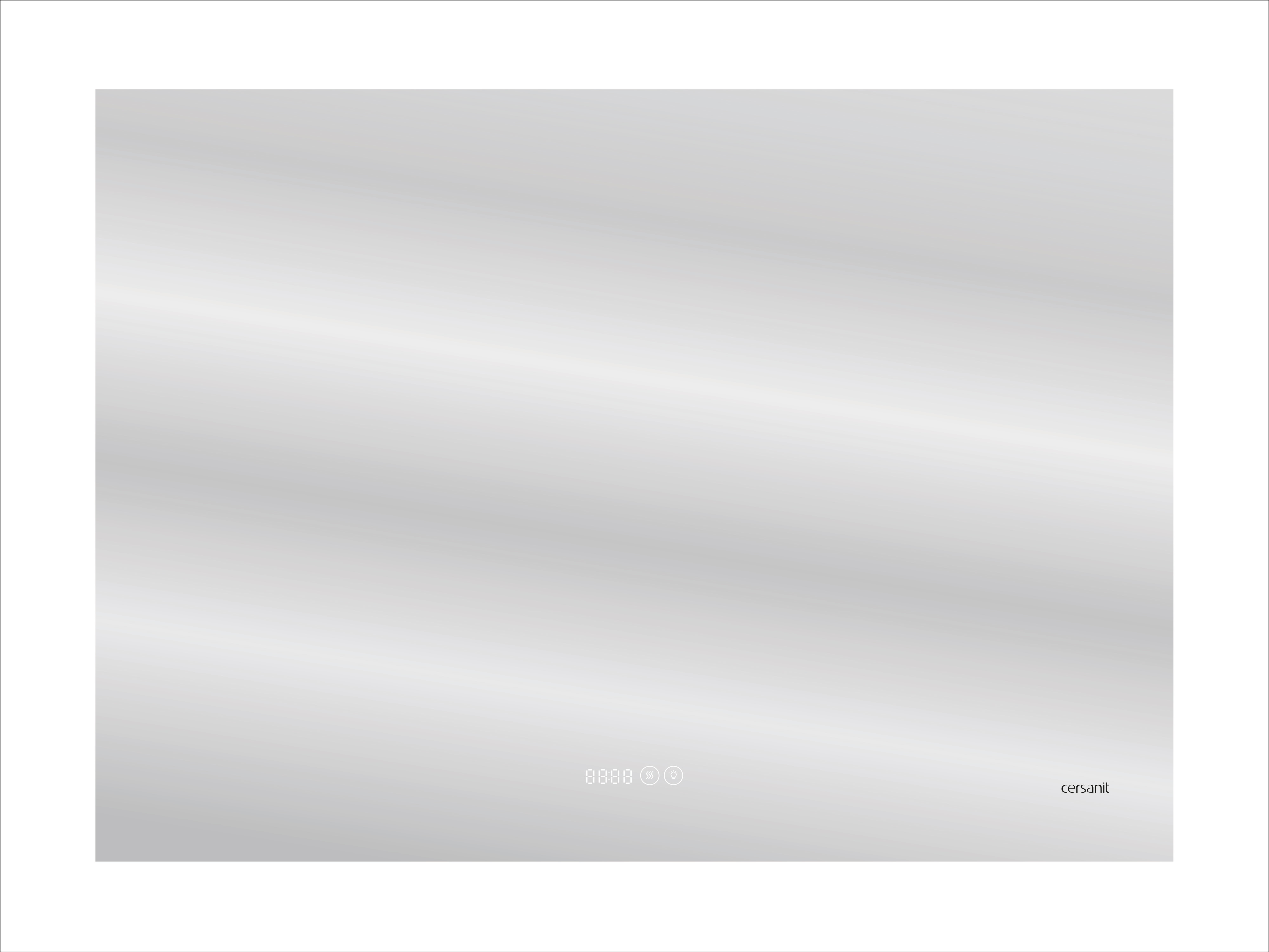 Зеркало Cersanit LED 060 pro 80, с подсветкой KN-LU-LED060*80-p-Os - 0