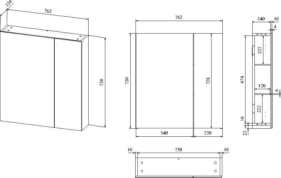 Мебель для ванной STWORKI Копенгаген 80 белая 467188 - 9