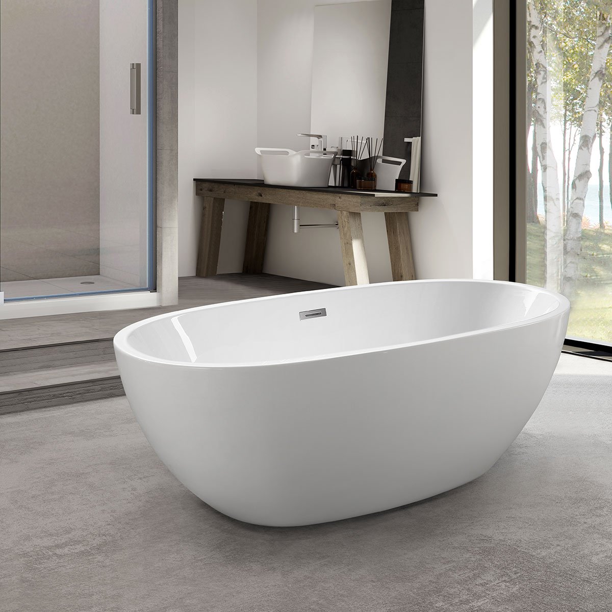 Акриловая ванна Vincea VBT-509 белая - 1