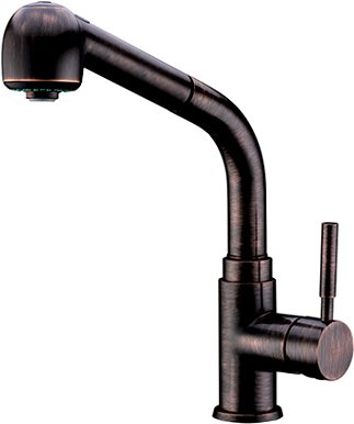 Смеситель Wasserkraft A8247 для кухонной мойки, темная бронза - 0