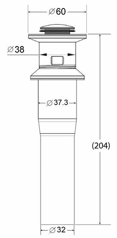 Донный клапан BelBagno с системой 