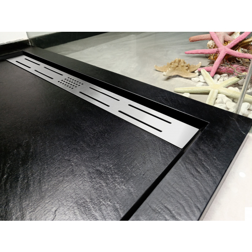 Душевой поддон с сифоном Weltwasser WW TRS  80 STONE-BL 80х80 черный  10000004378 - 1