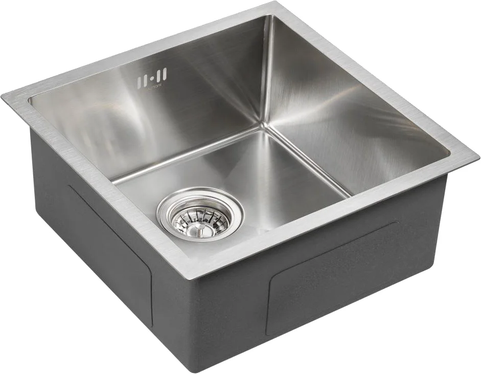 Мойка кухонная Paulmark Gerberg 44 брашированная сталь PM214444-BS - 1