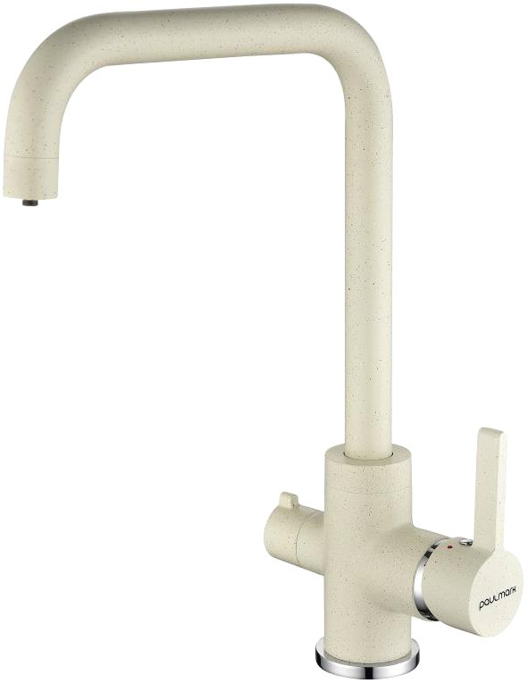 Смеситель Paulmark Logas для кухонной мойки, белый Lo213021-331 - 0